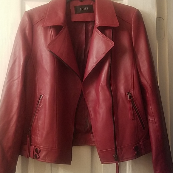 Red leather jacket by J6M8 - Picture 5 of 6